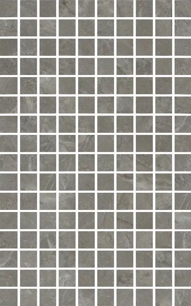 Декор Кантата мозаичный серый глянцевый 25x40x0,8. Фото 1 из 1