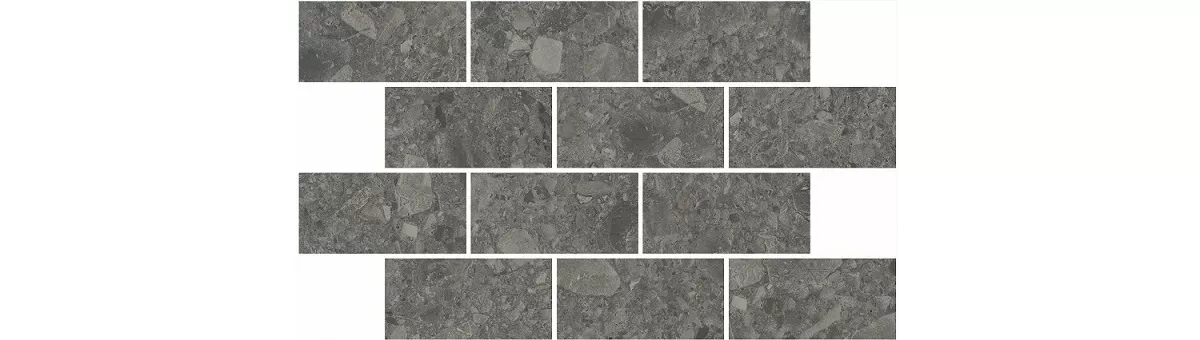 Декор Чеппо ди Гре мозаичный антрацит матовый обрезной 34,6x20x0,9. Фото 1 из 1