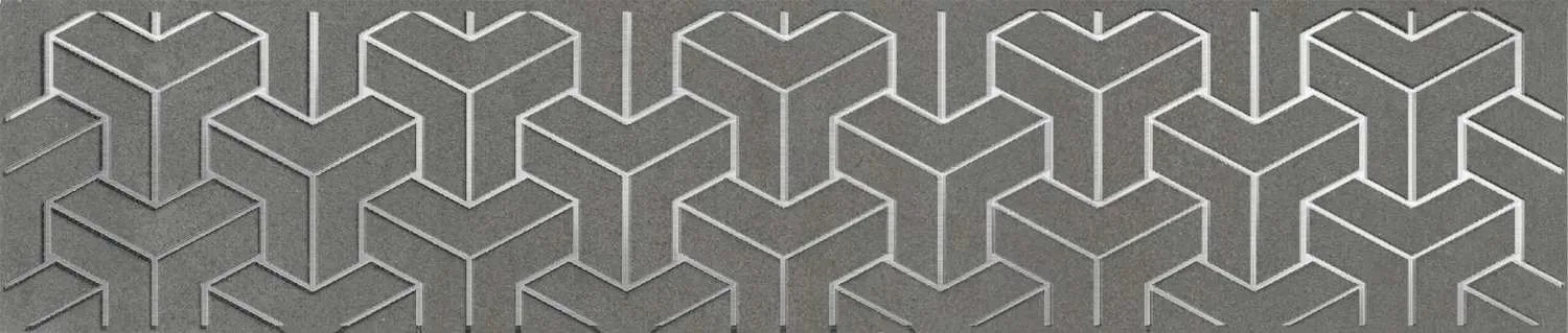 Бордюр Ломбардиа серый темный матовый 25x5,4x0,8. Фото 1 из 1