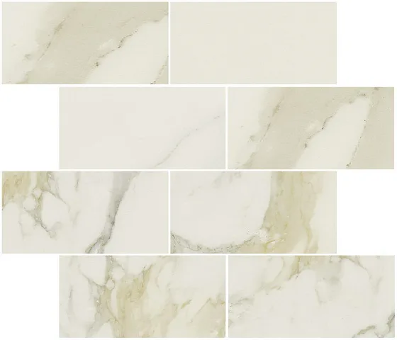 Мозаика /Керамогранит/ REX CERAMICHE I CLASSICI DI REX Muretto Calacatta Gold Glossy Полированный 6 мм 750871