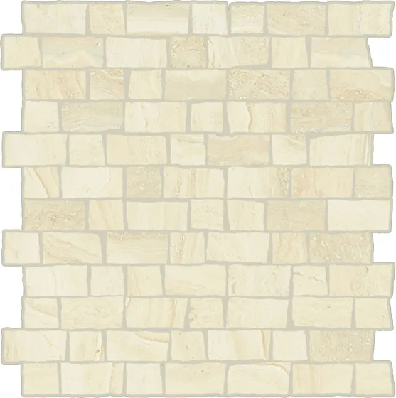 Мозаика /Керамогранит/ ITALON / ИТАЛОН CHARME ADVANCE Alabastro White Mosaico Raw Патинированный 620110000144
