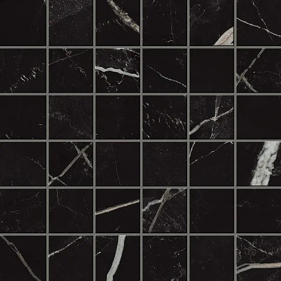Мозаика /Керамогранит/ ATLAS CONCORDE RUSSIA EMPIRE / ЭМПАИР Empire Calacatta Black Mosaic Polished 610110000815