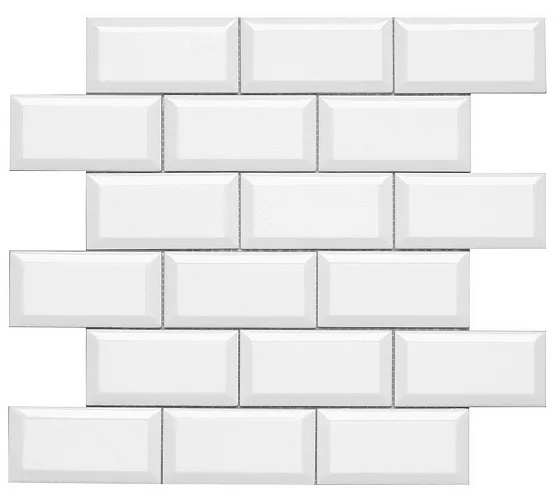 Декоративные элементы ADEX MODERNISTA Декор Biselado PB C/C Blanco (5х10) Enmallado ADMO2013
