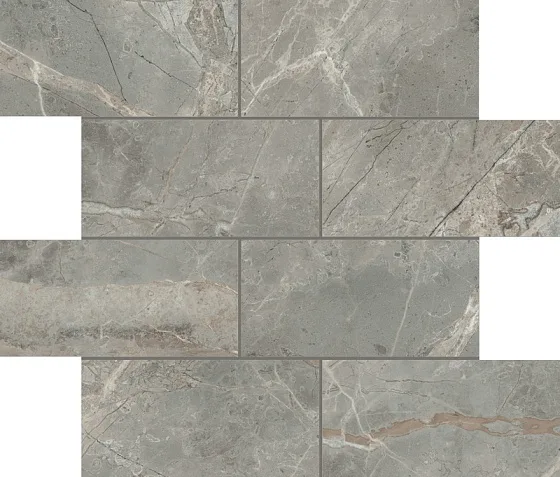 Мозаика /Керамогранит/ REX CERAMICHE ETOILE DE REX Mosaico Gris Matt 6mm. Фото 1 из 1