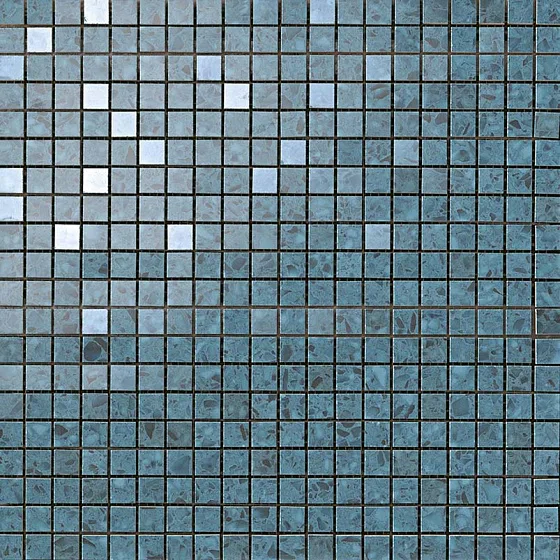 Мозаика ATLAS CONCORDE MARVEL GEMS Terrazzo Blue Micromosaico 9MZB