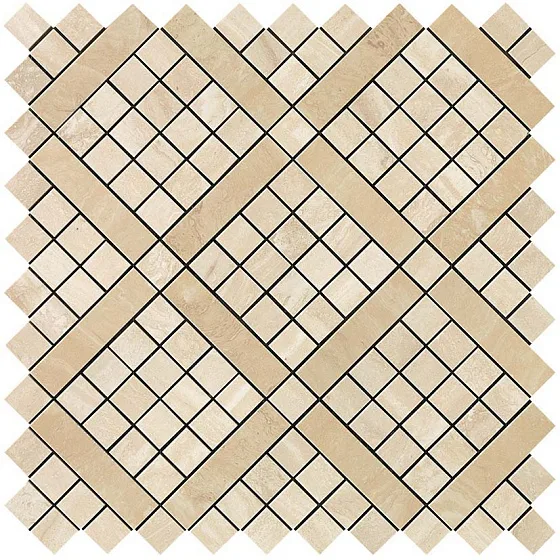 Мозаика ATLAS CONCORDE MARVEL PRO Travertino Alabastrino Diagonal Mosaic 9MVA