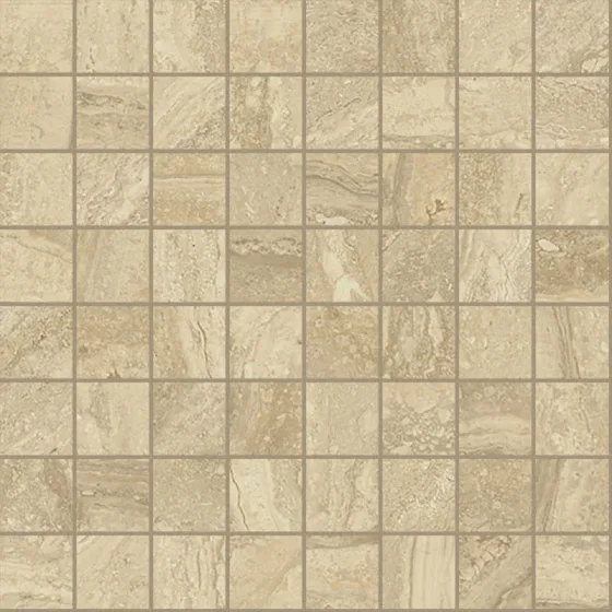 Мозаика /Керамогранит/ ITALON / ИТАЛОН CHARME ADVANCE Travertino Romano Mosaico Люкс 610110000763