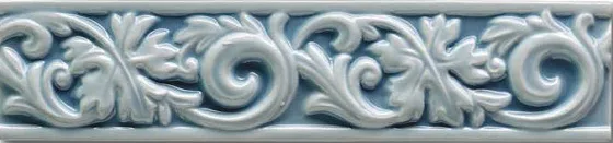 Бордюры CERAMICHE GRAZIA ESSENZE Voluta Genziana VO600