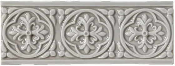 Бордюры ADEX STUDIO Бордюр Relieve Palm Beach Graystone ADST4009