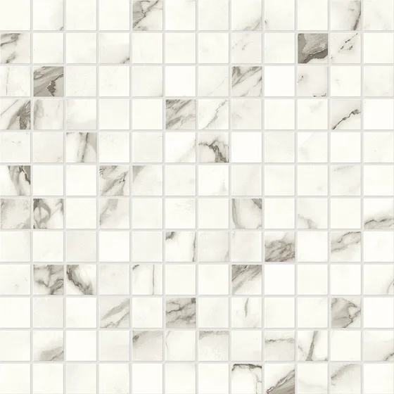 Мозаика /Керамогранит/ ATLAS CONCORDE MARVEL SHINE Statuario Supremo Mosaico Polished A425