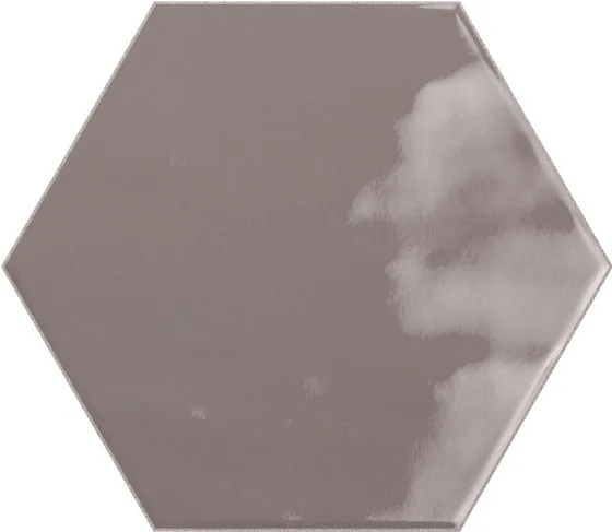 Керамическая плитка для стен CERAMICA RIBESALBES GEOMETRY Hex Charcoal Glossy PT03139