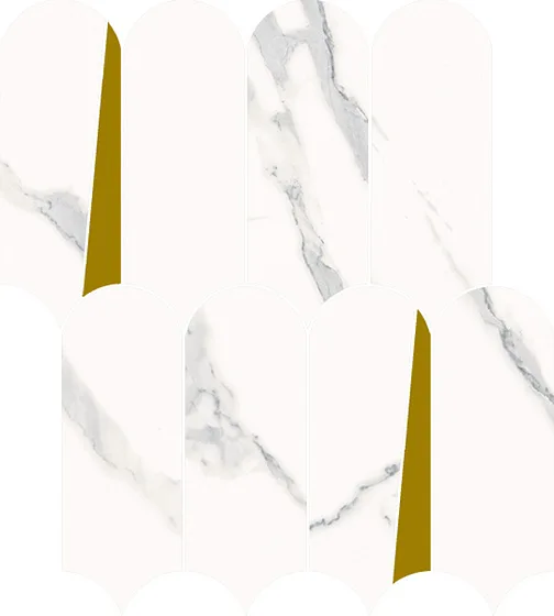 Мозаика /Керамогранит/ ITALON / ИТАЛОН STELLARIS Statuario White Mosaico Elegant Люкс 620110000229