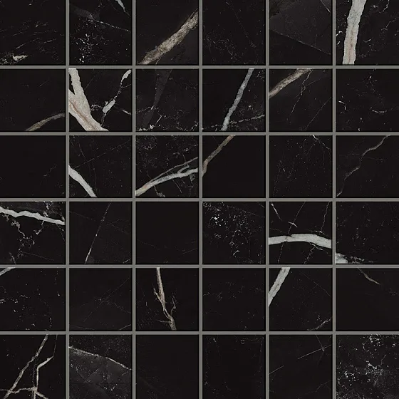 Мозаика /Керамогранит/ ATLAS CONCORDE RUSSIA EMPIRE / ЭМПАИР Empire Calacatta Black Mosaic Matte 610110000822