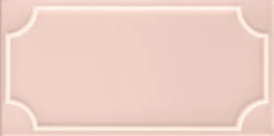 Керамическая плитка для стен ETRURIA DESIGN ART DECO Vector Frame B Light Pink ADVFB12.4X25-064-000