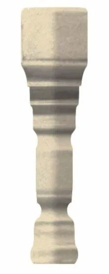 Специальные элементы CERAMICHE GRAZIA EPOQUE Внешний угол Ang. Terminale Deco Ivory Craquele TEAD2