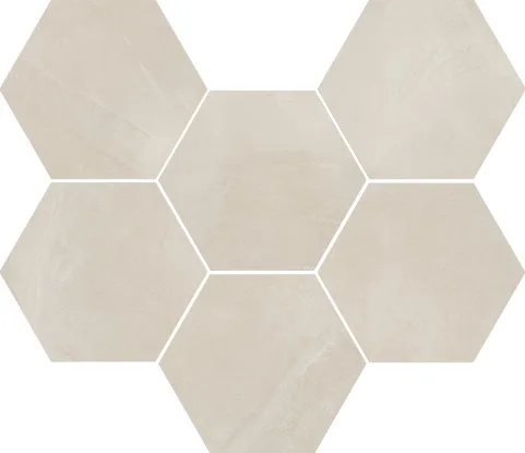 Мозаика /Керамогранит/ ITALON / ИТАЛОН CONTINUUM Pure Mosaico Hexagon Натуральный 620110000187