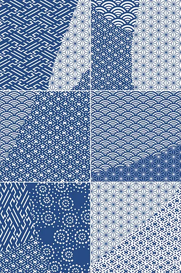 Керамогранит FIORANESE KINTSUGI Japan Mix Blue Lucido KTJX206