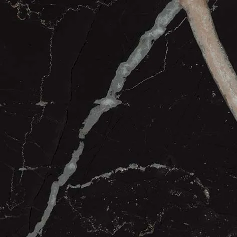 Декоративные элементы /Керамогранит/ ATLAS CONCORDE RUSSIA EMPIRE / ЭМПАИР Calacatta Black Bottone Polished / Калакатта Блек Вставка Лап 610090002377