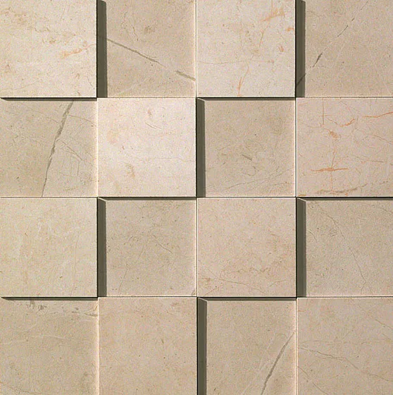 Мозаика /Керамогранит/ ATLAS CONCORDE MARVEL Beige Mosaico 3D Рельефная, для стен ASLF