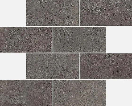 Мозаика /Керамогранит/ ITALON / ИТАЛОН MILLENNIUM Black Mini Brick 610110000419