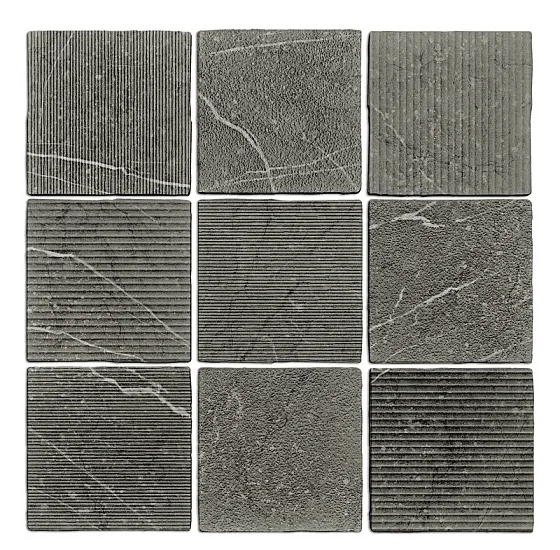 Керамогранит WOW GEA Carved Charcoal 120291