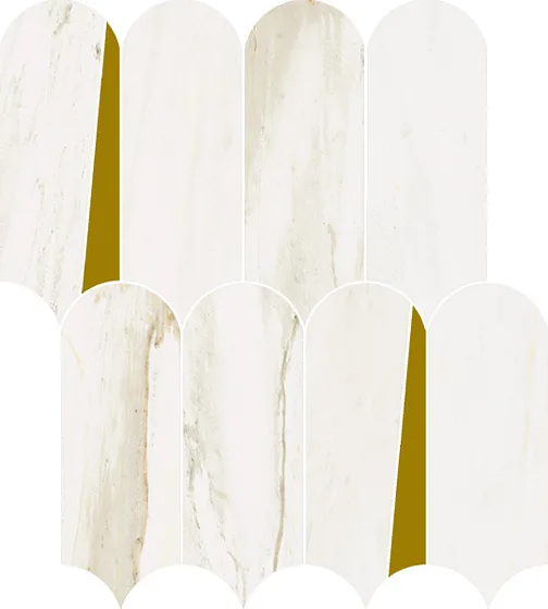 Мозаика /Керамогранит/ ITALON / ИТАЛОН STELLARIS Carrara Ivory Mosaico Elegant Люкс 620110000231