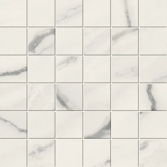Мозаика /Керамогранит/ ATLAS CONCORDE RUSSIA FORTE DEI MARMI / ФОРТЕ ДЕЙ МАРМИ Panda White Mosaic Лаппатированная 610110001052