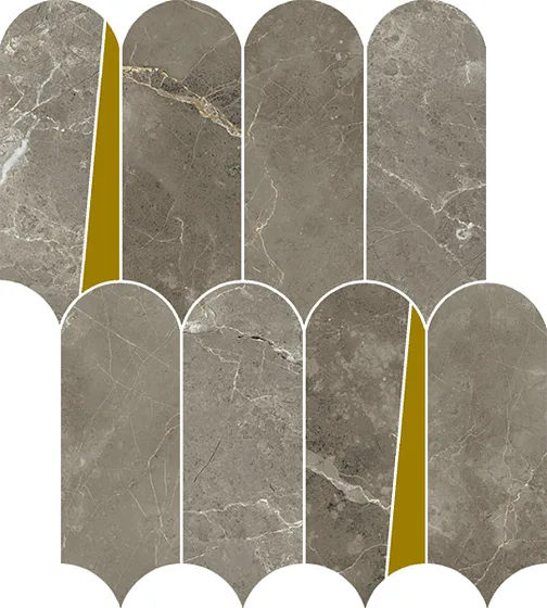Мозаика /Керамогранит/ ITALON / ИТАЛОН STELLARIS Tuscania Grey Mosaico Elegant Люкс 620110000234