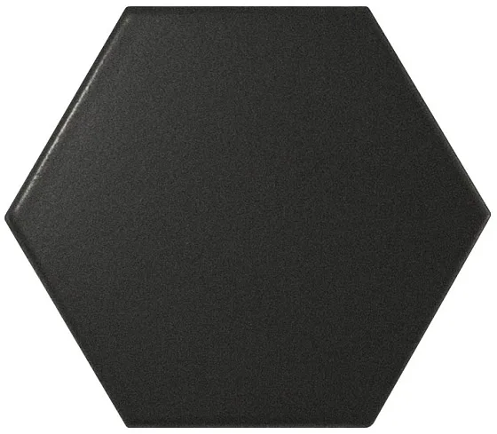 Керамическая плитка для стен EQUIPE SCALE Hexagon Black Matt 21909