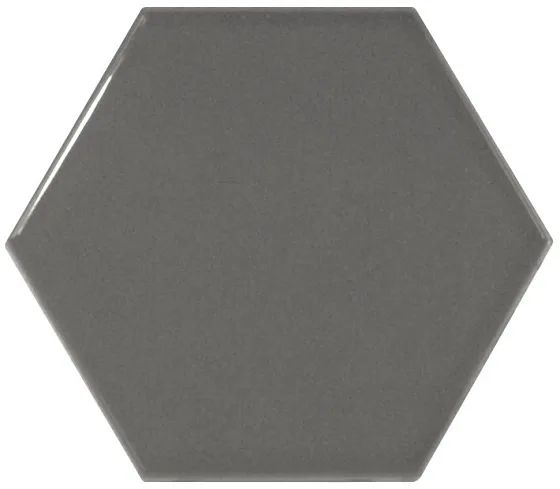 Керамическая плитка для стен EQUIPE SCALE Hexagon Dark Grey 21913