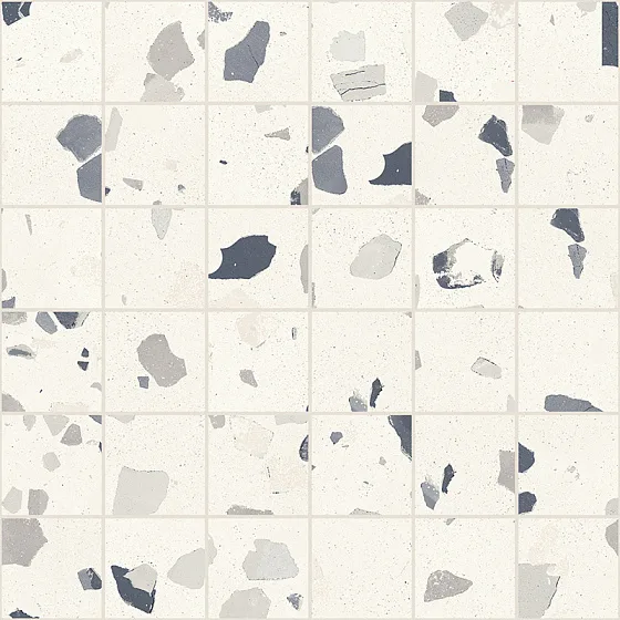 Мозаика /Керамогранит/ SANT'AGOSTINO DECONCRETE Mosaico De-Medium White CSAMDMWH30