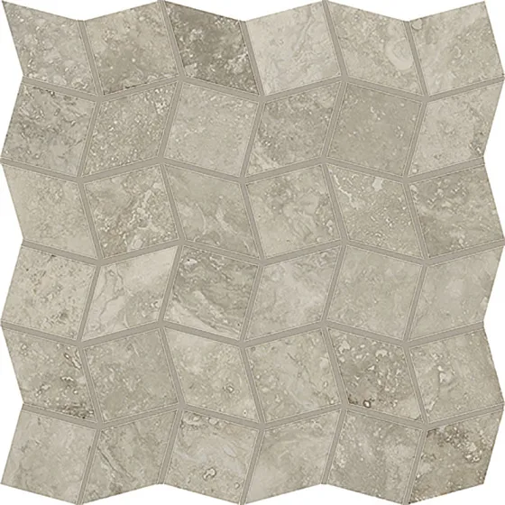 Мозаика /Керамогранит/ ITALON / ИТАЛОН WONDERFUL LIFE Graphite Mosaico Frame Натуральный 620110000134