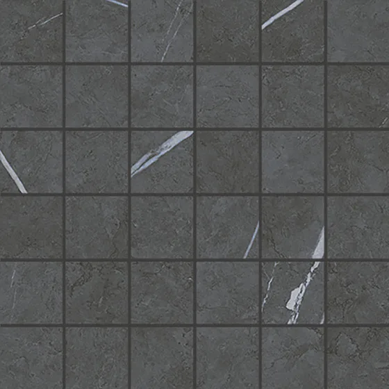 Мозаика /Керамогранит/ ITALON / ИТАЛОН METROPOLIS Imperial Black Mosaico Натуральный 610110000917