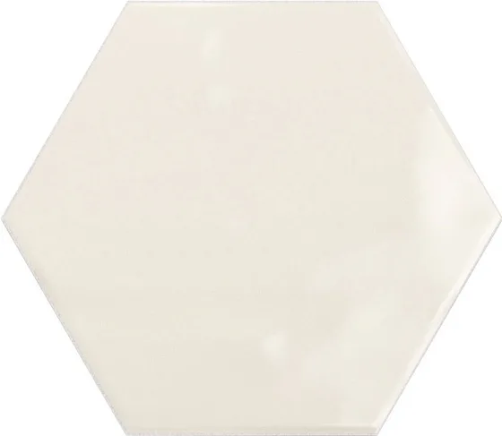 Керамическая плитка для стен CERAMICA RIBESALBES GEOMETRY Hex Ivory Glossy PT03135