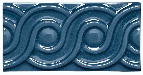 Бордюры ADEX MODERNISTA Relieve Clasico C/C Azul Oscuro ADMO4082