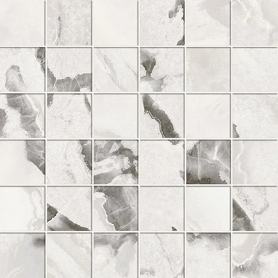 Мозаика /Керамогранит/ ATLAS CONCORDE RUSSIA FORTE DEI MARMI QUARK / ФОРТЕ ДЕЙ МАРМИ КВАРК Oyster White Mosaic Черато 610110001189