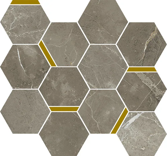 Мозаика /Керамогранит/ ITALON / ИТАЛОН STELLARIS Tuscania Grey Mosaico Chic Натуральный 620110000225