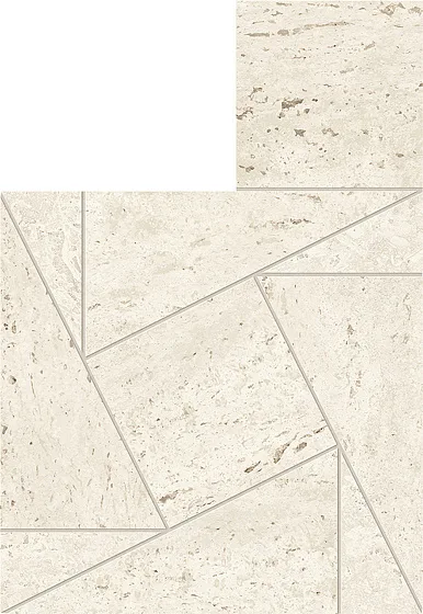 Мозаика /Керамогранит/ ATLAS CONCORDE MARVEL TRAVERTINE White Mosaico Tessellation AF9G