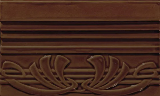 Бордюры CERAMICHE GRAZIA EPOQUE Terminale Deco Caramel Craquele TED7