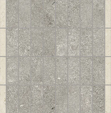 Мозаика /Керамогранит/ ITALON / ИТАЛОН AURA Stone Grey Mosaico Streets / Стоун Грэй Мозаика Стритс 620110000256