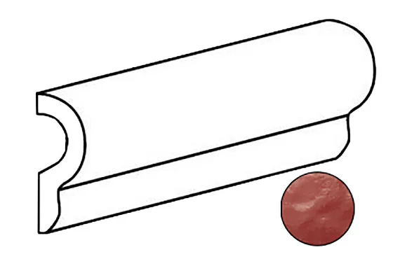 Декоративные элементы EQUIPE ARTISAN London Burgundy / Бордюр 24507