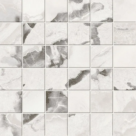 Мозаика /Керамогранит/ ATLAS CONCORDE RUSSIA FORTE DEI MARMI QUARK / ФОРТЕ ДЕЙ МАРМИ КВАРК Oyster White Mosaic Лаппатированная 610110001184