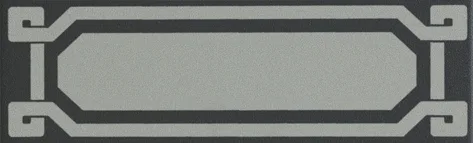 Декоративные элементы для пола CERAMICHE GRAZIA OLD ENGLAND Listello Black London OELDB6