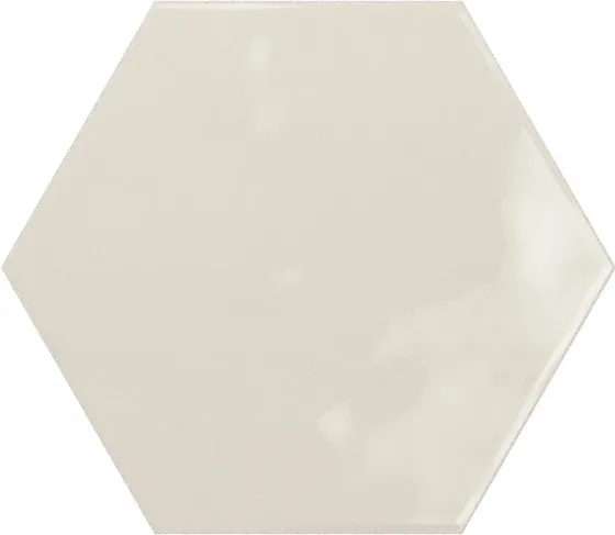 Керамическая плитка для стен CERAMICA RIBESALBES GEOMETRY Hex Creme Glossy PT03137