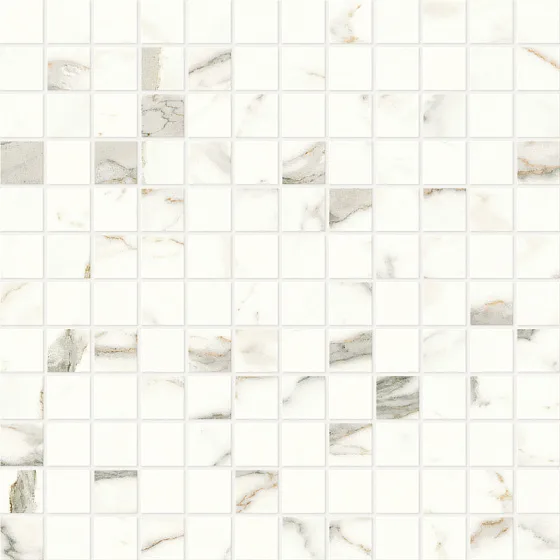 Мозаика /Керамогранит/ ATLAS CONCORDE MARVEL SHINE Calacatta Prestigio Mosaico Polished A424