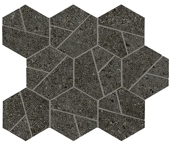 Мозаика /Керамогранит/ ATLAS CONCORDE BOOST STONE Tarmac Mosaico Hex A7C2