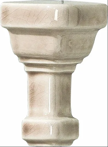 Спецэлементы CERAMICHE GRAZIA ESSENZE PLUS Ang. Est. Par. Capitello Greige Cr. CAAP012