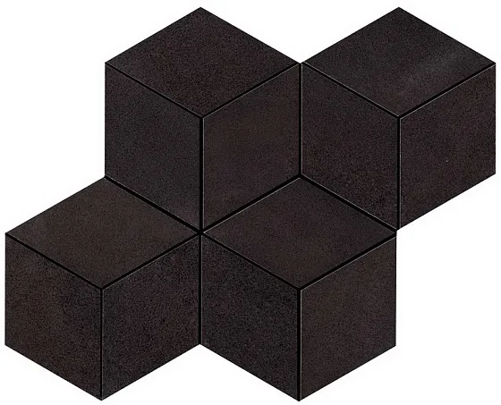 Мозаика /Керамогранит/ ATLAS CONCORDE BLAZE Iron Mosaico Esagono Matt A0UQ