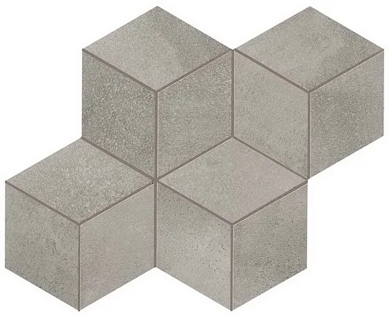 Мозаика /Керамогранит/ ATLAS CONCORDE BLAZE Aluminium Mosaico Esagono Matt A0UO