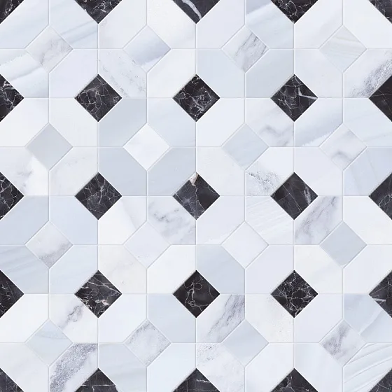 Мозаика GAYAFORES STATUARIO Mosaico Abadía Perla GF_ST_MOSPERL